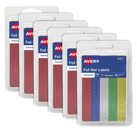 Avery Foil Star Stickers for Kids, 5