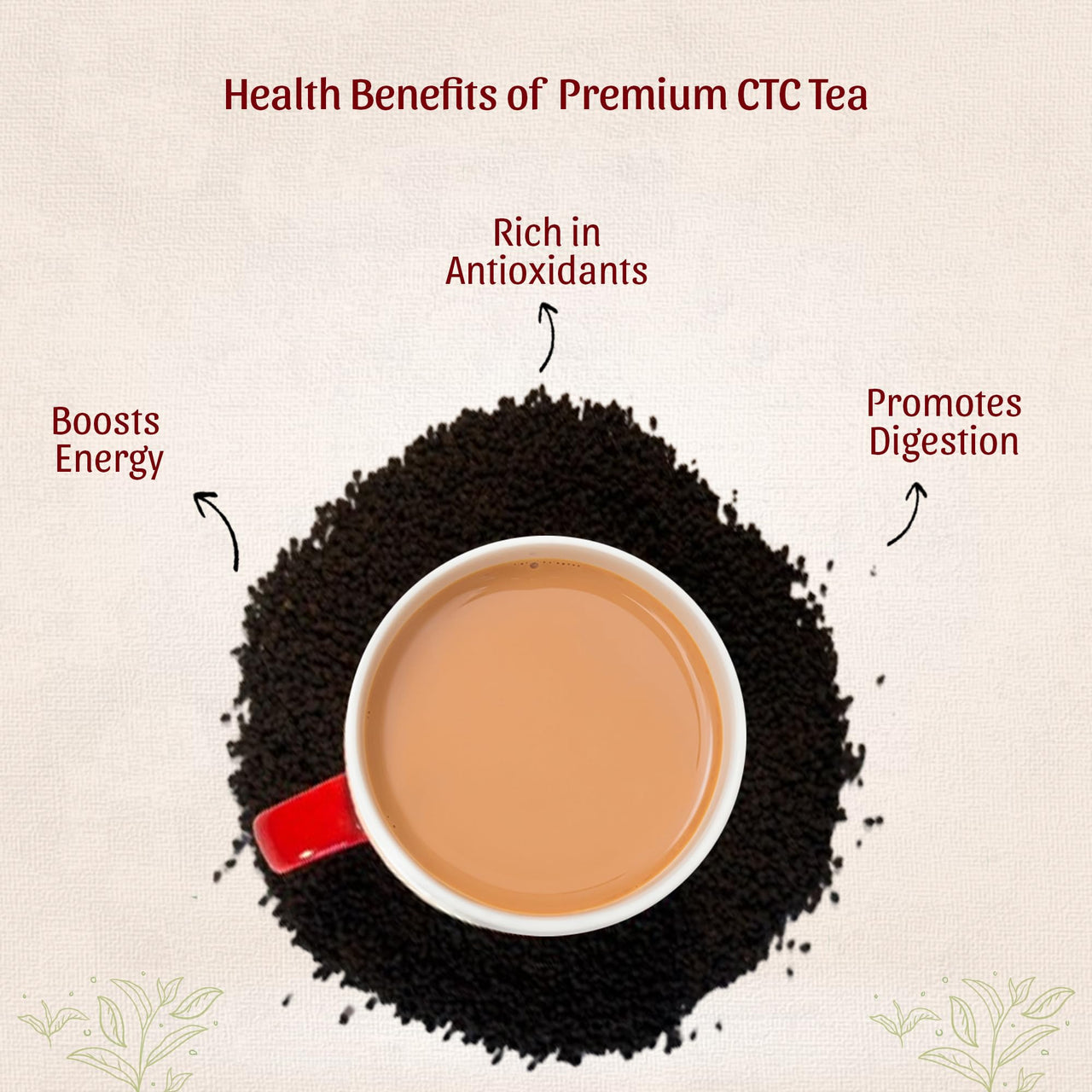 Golden Tips Applause Premium Assam CTC Tea, Strong & Aromatic Chai Patti, 100% Natural Loose Tea Leaves, 500g