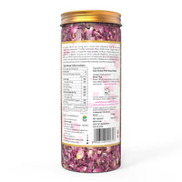 Orgrain India Pushkar Raj Pink Rose Petals 50g | Organically Grown Company-Owned Farmlands | Sun Dried Gulab Patti | Rose Tea