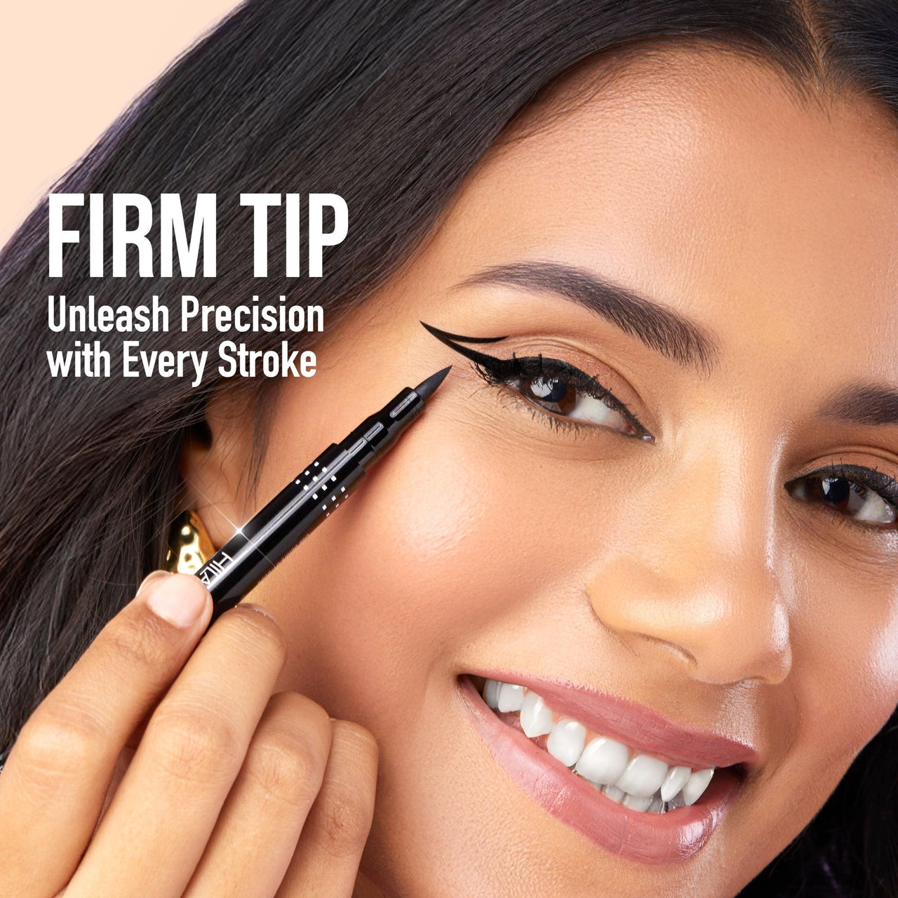 Hilary Rhoda Deep Black Sketch Eyeliner | Waterproof & Smudge-Proof Eyeliner | Deep Black & Long-Lasting | Single-Stroke Application | 1.2g