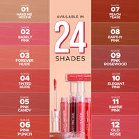 Hilary Rhoda Power Of Matte Liquid Lipstick | Buildable Colour | Long Lasting & Matte Finish | Lightweight & Non-Drying Formula | Smudge Proof & Non-Transferable | 3ml (Pink Candy - Shade 05)
