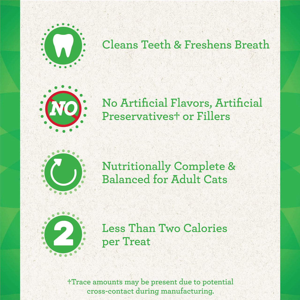 Greenies Feline Adult Natural Dental Care Cat Treats Oven Roasted Chicken Flavor, 21 oz. Tub 1.31 Pound (Pack of 1)