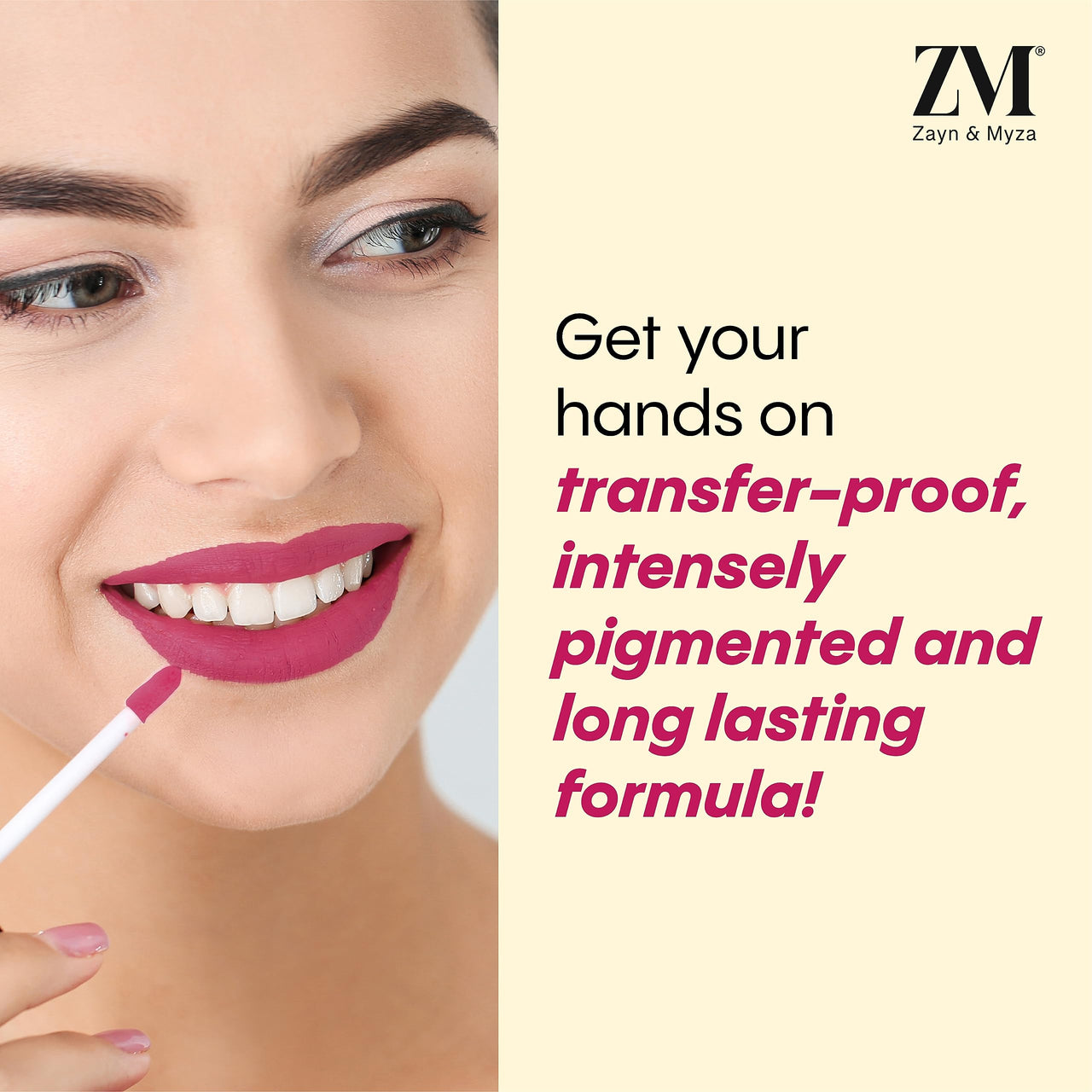 ZM Stay Matte Transfer-proof Lip Color | Matte Texture | Liquid Lipstick | Waterproof and Smudgeproof | Cruelty-free, 6 ML (Pink Fling)