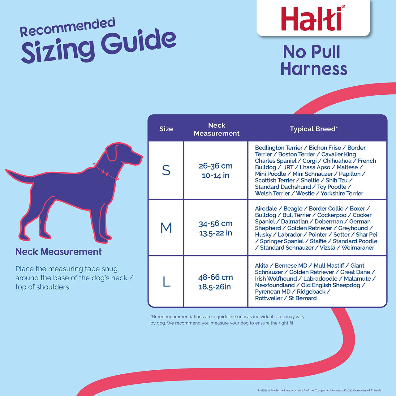 HALTI No Pull Harness - To Stop Your Dog Pulling on the Leash. Adjustable, Lightweight and Easy to Use. Reflective Dog Training Harness for Medium Dogs (Size M)