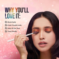 Hilary Rhoda Play N Blend Eyeshadow Palette | Matte & Shimmer Finish | Super-Fine Particles | 18 Trendy Colours | Available In 2 Variants | Blends Easily - 20g (Iconic- Shade 02)
