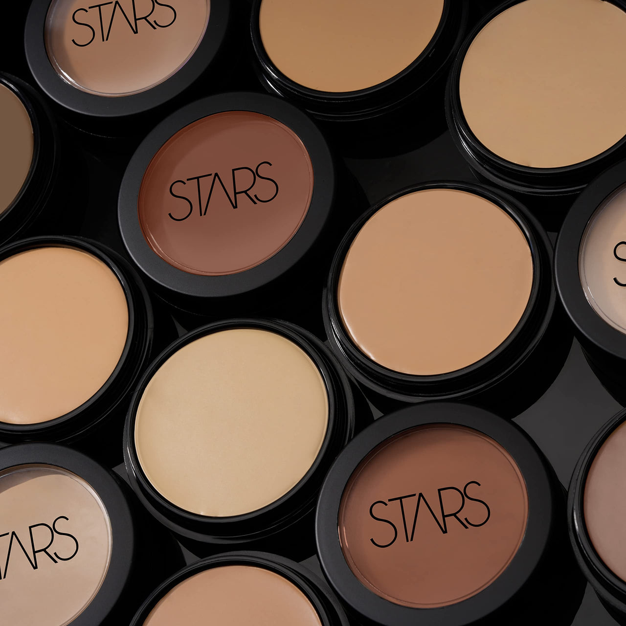 Stars Cosmetics Makeup Foundation Cream Face Professional Light Weight Matte Finish Waterproof blends seamlessly Long Lasting Full Coverage All Skin For Girls Womens Chic Rouge (Pack of 2 8g Each)