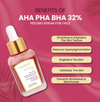 RYLLZ ESSENTIALS 25% AHA + 2% BHA + 5% PHA Peeling Serum for Face | with Vitamin E, Rosehip Extract & Niacinamide | for Glowing Skin, Smooth Texture & Pore Cleansing | 10-Minute Facial | 30ml