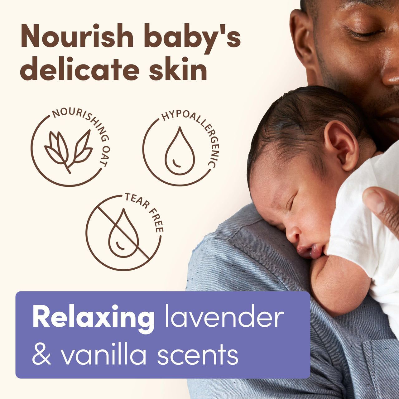 Aveeno Baby Calming Comfort Bath Lavender & Vanilla Lotion 18 Ounce