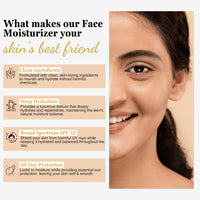 Nature's Kinn Carrot & Beetroot Dew Glow Face Moisturizer | SPF 35 PA+++ | Hydrating & Brightening | Niacinamide & Hyaluronic Acid | Anti-Pollution & UV Protection | No Parabens, Sulphates & Alcohol | 50ml