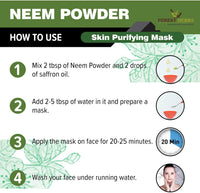 The Forest Herbs Natural Care From Nature 100% Pure Neem Leaves Powder 200 Grams (Sun Dried & Stemless) for Face, Skin, Hair Growth Pack