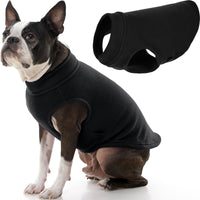 Gooby Stretch Fleece Vest Dog Sweater - Black, 2X-Large - Warm Pullover Fleece Dog Jacket - Winter Dog Clothes for Small Dogs Boy or Girl - Dog Sweaters for Small Dogs to Dog Sweaters for Large Dogs XX-Large Length (18.5