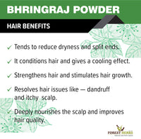 THE FOREST HERBS Natural care from nature 100% Pure Bhringraj Powder for Hair Growth - 200Gms | Good for Hair Pack, Hair Oil | Preservative Free, 1 Count