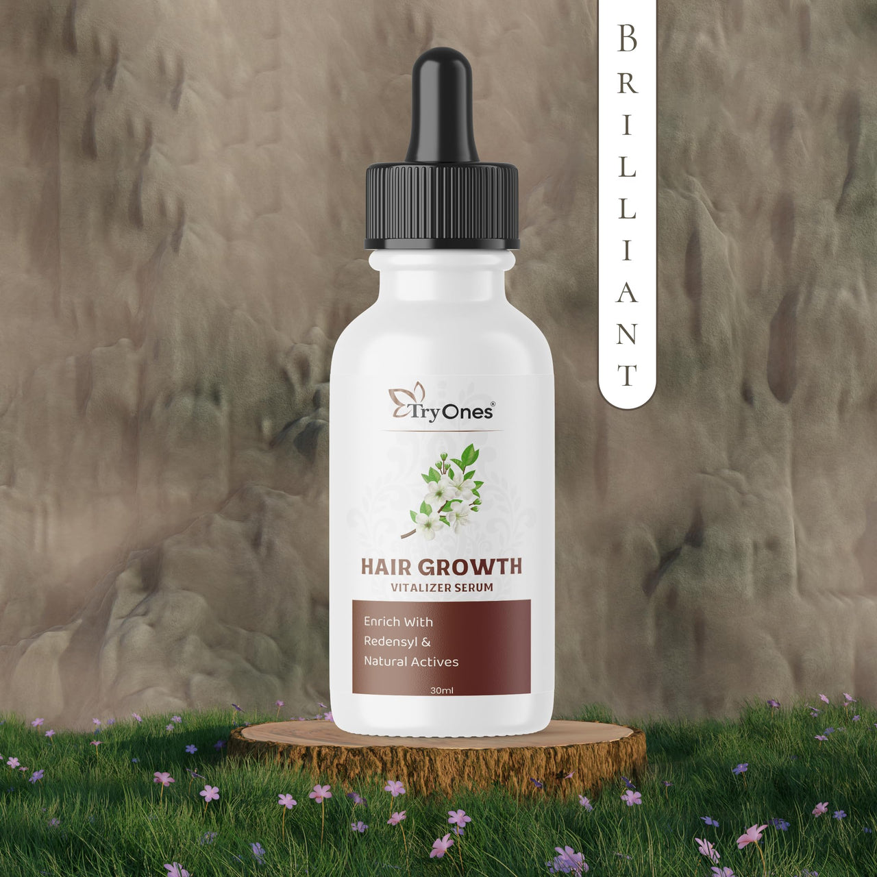 TryOnes Professional Hair Serum for Frizzy Hair||Serum for Women & Men||All Hair Types for Frizz-free, Smooth & Glossy Hair||Hair Growth Vitalizer Serum_30ML