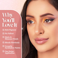 Hilary Rhoda Soft Glam Eyeshadow Palette | Highly Pigmented & Long Lasting Eyeshadow Palette | Matte & Shimmer Finish | 18 Shades (Multicolor - Shade 2)