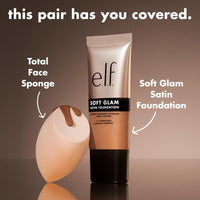 e.l.f. Soft Glam Liquid Foundation, Medium Coverage, Long-Lasting & Buildable Foundation For A Smooth, Satin Finish, Vegan & Cruelty-Free, 20 Light Cool