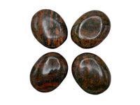 Unakite Palm Stone - Pocket Massage Worry Stone for Natural Body Chakra Balancing, Reiki Healing and Crystal Grid Unakite