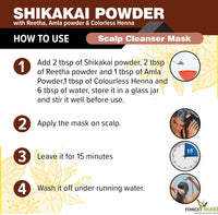 THE FOREST HERBS Natural care from nature 100% Pure Shikakai Powder, Acacia Concinna Excellent Hair Conditioner Powder For Hair 200g, All, (1 count)