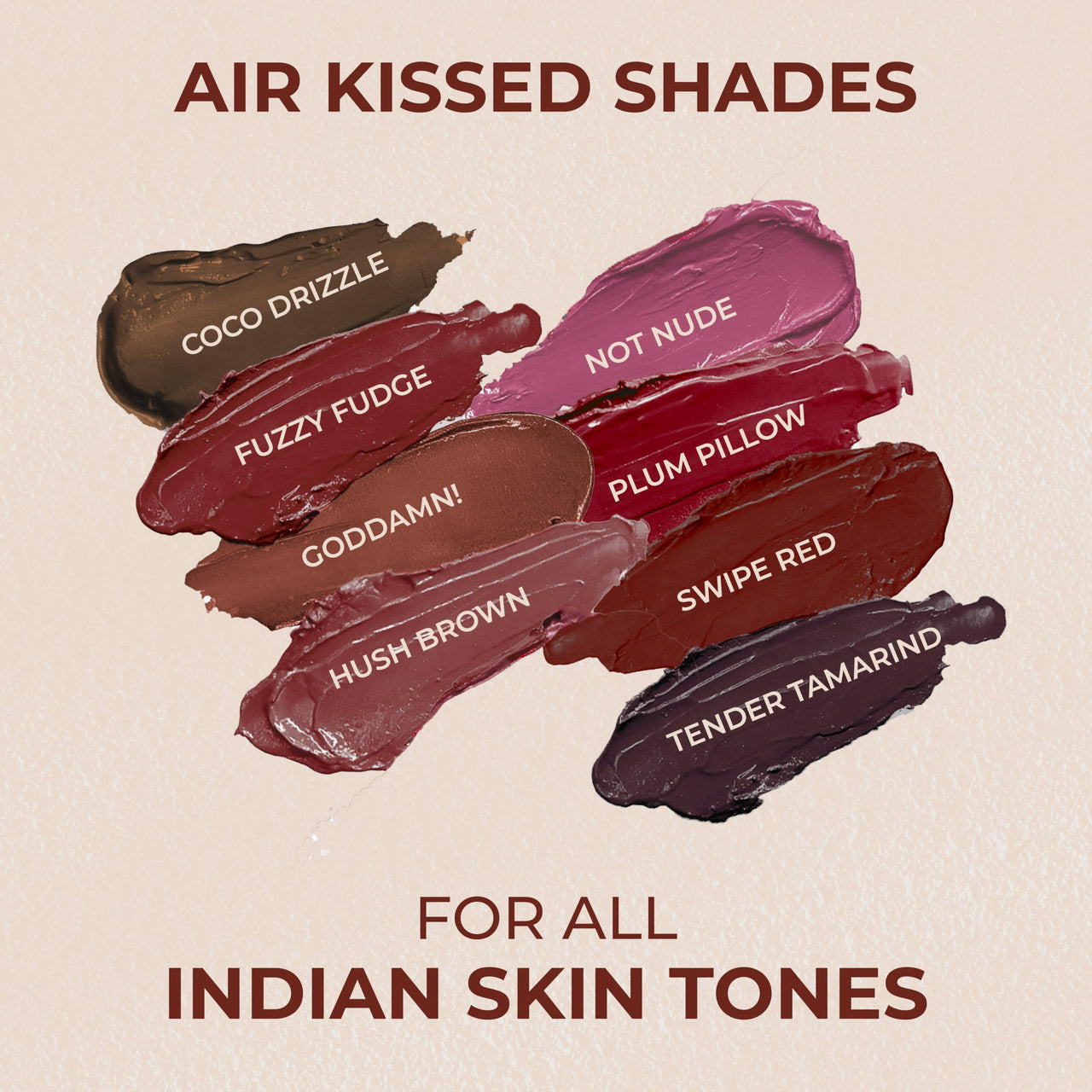 LoveChild Masaba Blurring Lip Tint, Swipe Red (Reddish Pink), Lightweight, Velvety Matte Finish, Hydrating Lip Color with Hyaluronic Acid, Squalane & Shea Butter, For All Indian Skin Tones, 8ml