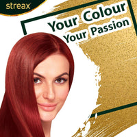 Streax Cream Hair Color for Unisex, 120ml - 0.6 Flame Red (Pack of 4)