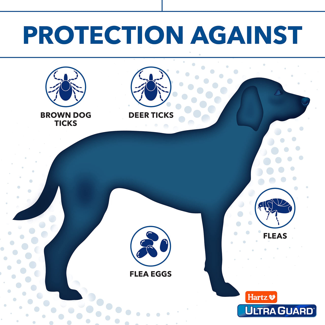 Hartz UltraGuard Dual Action Flea & Tick Topical Dogs & Puppies Treatment & Prevention, 6 Months, 60+ lbs