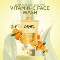 Oshea Herbals Brightening & Skin Illuminating Gel Facewash for All Skin Types | Removes Pigmentation & Brightens with Vitamin C & Grapefruit Extract - 150g
