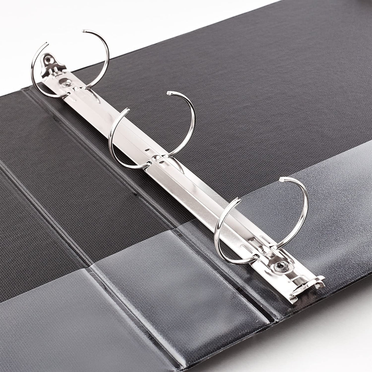 Avery Economy Binders with Round Rings & Label Holder - Black, 1", 1 Pack, Model:04301