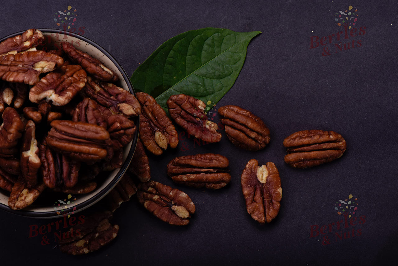 Berries And Nuts Premium American Pecan Nuts 150 Grams | Crunchy Nuts, Rich in Protein & Fibre, Pecans | 1 Bottle of 150 Grams