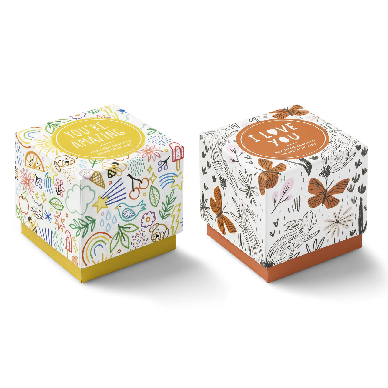 Compendium ThoughtFulls for Kids — 2 Pack of You're Amazing, I Love You — 60 pop-open cards to share with kids, each with a different message inside 2 Pack - You're Amazing and I Love You