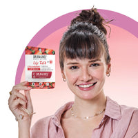Dr.Rashel Strawberry Moisturizing Lip Balm - 4.5 gms Tinted Lip Moisturizer for Dry, Chapped & Cracked Lips, Enriched with vitamin E and Natural Oil, Intense Hydration and UV protection