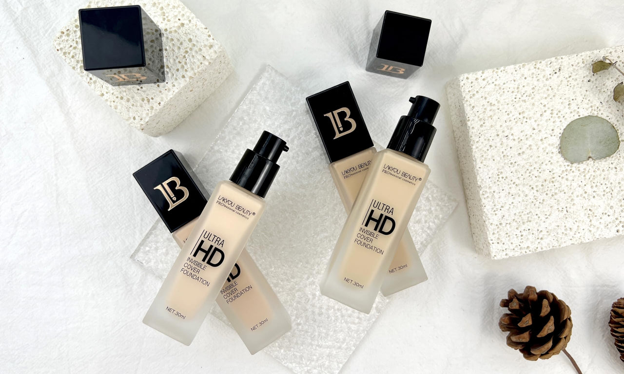 Lakyou Beauty Ultra HD Invisible Cover Foundation | Seamless Blend | High Definition Finish | Lightweight & Long-Lasting | Shade-04(Natural Nude) | 30ml