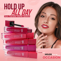 Beauty Berry Hold Up All Day Liquid Lipstick | Long Lasting, Non Transfer Matte Lipstick | Highly Pigmented, Smooth One Swipe Application & Lightweight Liquid Lipstick for Women (08 - Taboo, 7.5g)
