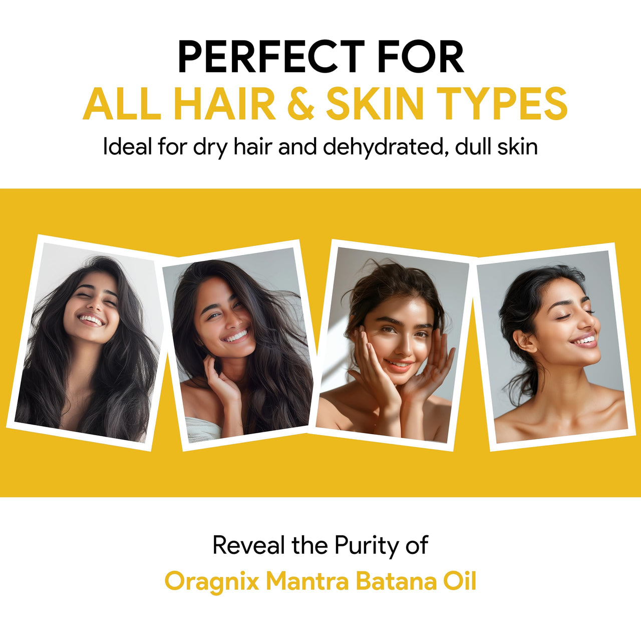 Organix Mantra Batana Oil for Hair & Skin | 100% Pure, Unrefined, Cold Pressed Oil from Honduras | Promotes Hair Growth, Nourishes Scalp & Skin | Natural Moisturizer – 30ML