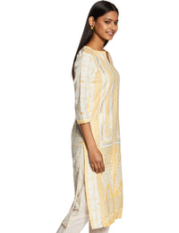W for Woman Women's  Cotton Straight Kurta