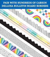 Carson Dellosa Teacher Bulletin Board Border Storage, Foldable Border Storage Pocket Chart-Organize Bulletin Board Borders and Wall Borders, Border Storage with Pockets (41