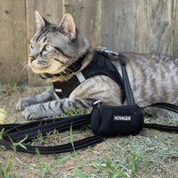 Voyager Step-in Air Cat Harness - All Weather Mesh Step in Vest Harness for Small and Medium Cats by Best Pet Supplies - Harness (Black), XXXS (Chest: 9.5-10.5