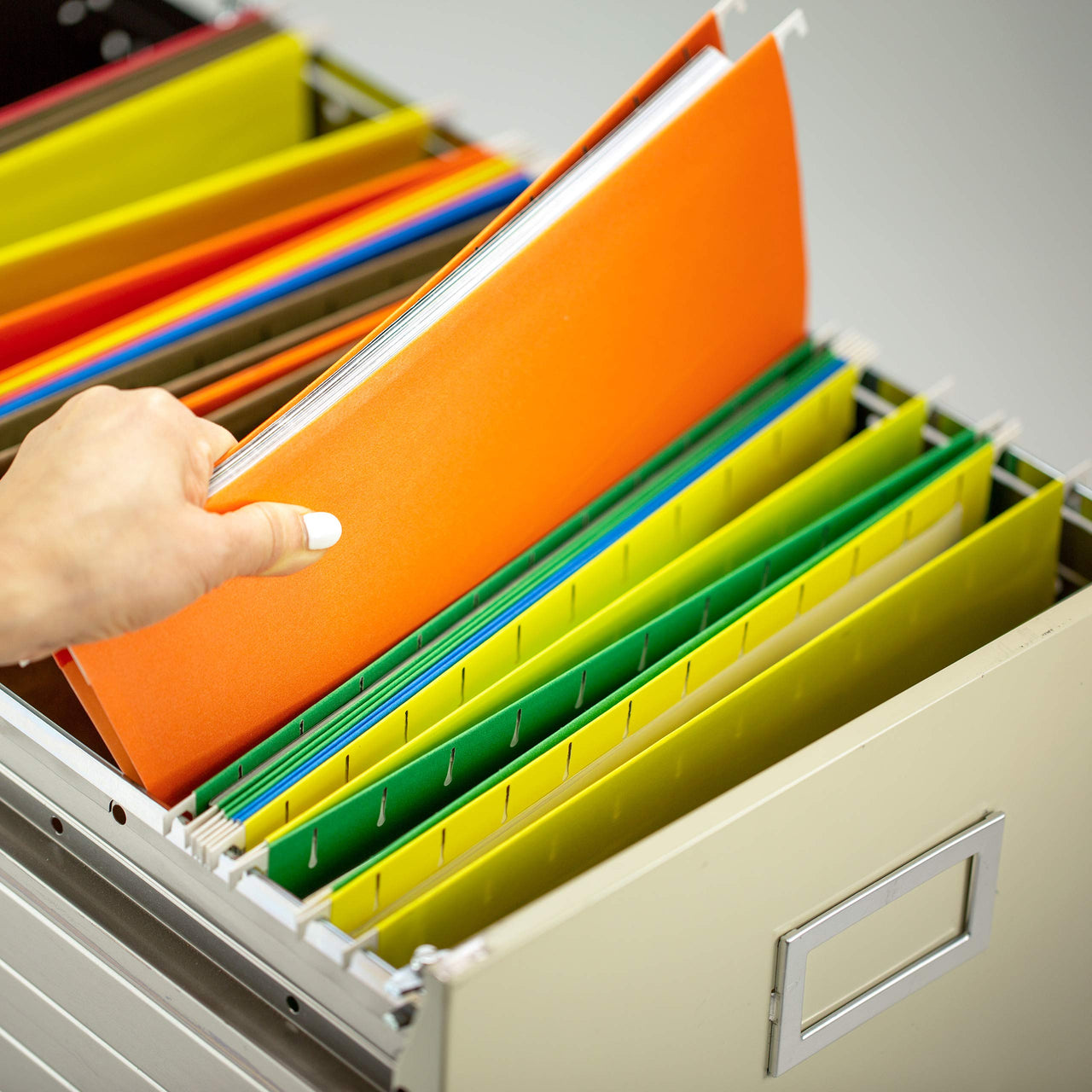 Officemate Hanging File Frame, 24-27, Letter Size, Steel, 1 Set (91964)