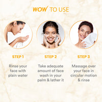 WOW Skin Science Brightening Vitamin C Face Wash | Paper Tube | All Skin Types | Glowing, Bright Skin | 100% Eco Friendly | Paraben & Sulphates Free | Face Wash for Women & Men | 100 ml