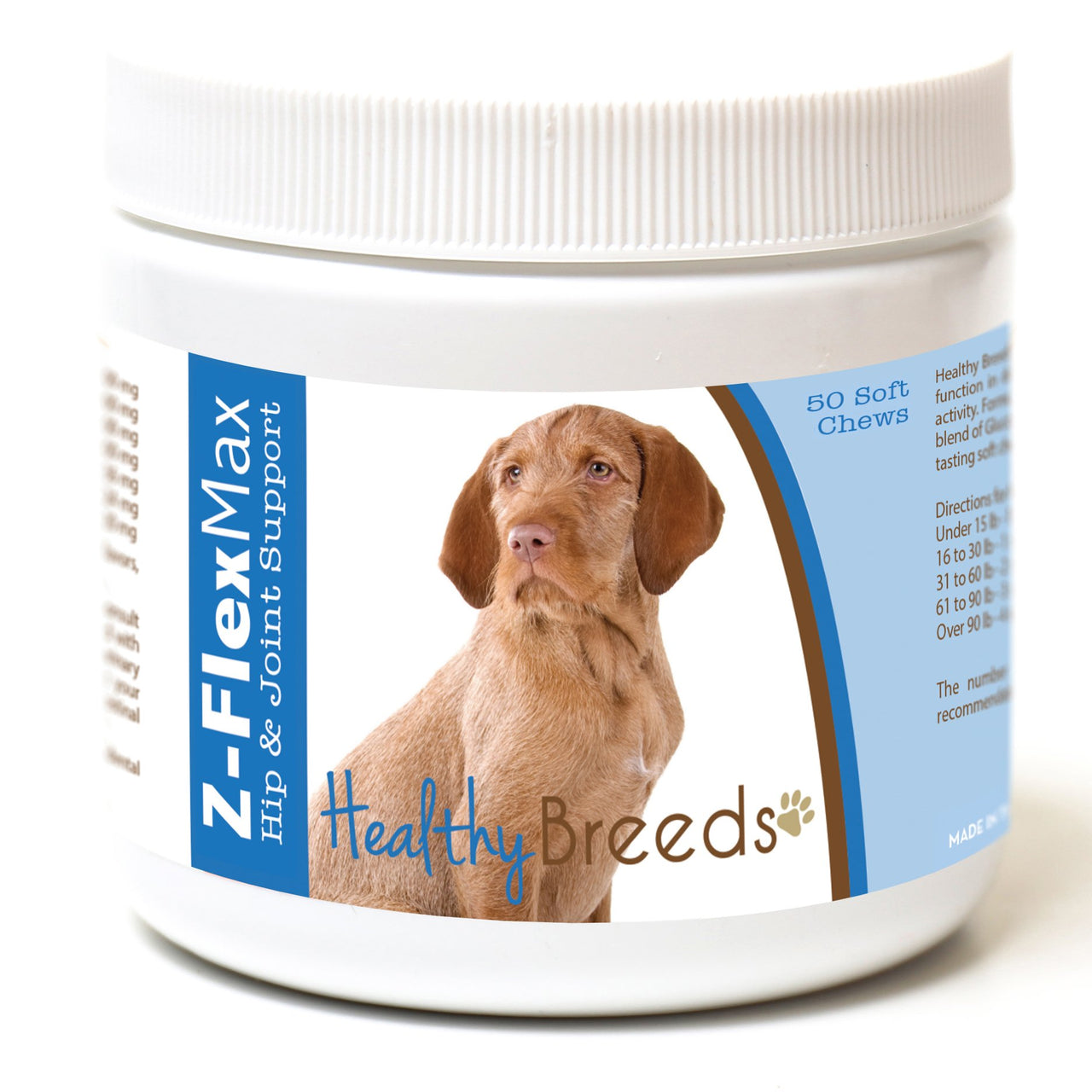 Healthy Breeds Wirehaired Vizsla Z-Flex Max Hip and Joint Soft Chews 50 Count 50 Ct