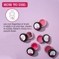 Aravi Organic Lip and Cheek Tint - With Goodness of Vitamin E & Candelila Wax - Nourishes & Hydrates Dry Chapped Lips, Blush & Eyeshadow Fo All Skin Types - 8 gm