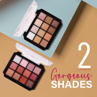 Seven Seas Color Balance Eyeshadow Palette | Matte,Shimmery & Glitter Eye Shadow Palette For Face Makeup (01, 24.4g)