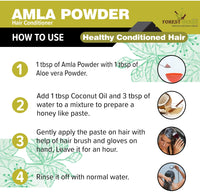 The Forest Herbs Natural Care From Nature Pure Amla Powder For Hair Growth (250 Grams) | Ideal for Hair, Eating, Drinking & Skin