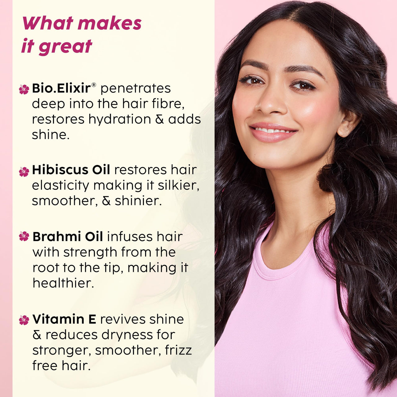 PLIX - THE PLANT FIX Hibiscus Bond Repair Advanced Hair Oil for Damaged Hair - 100ml | Repairs Damaged Hair Due To Heat Styling | Restores Strength & Reduces Breakage