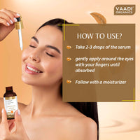 Vaadi Herbals Under Eye Serum With 5% Caffeine & Retinol & Hyaluronic Acid