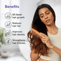 Be Bodywise Hair Growth Pack, 30 Day Pack, Biotin Hair Gummies (30 Gummies) & Rosemary Hair Growth Serum (Roll-On) 30Ml, For Hair Fall & Hair Thinning - Grams