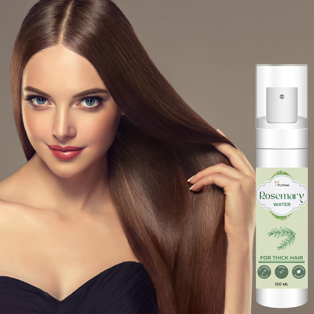 TryOnes Rosemary Water For Hair Growth | Mist Spray for Hairfall | Rosemary Hair Mist For Thick hair| Adds Shine & Helps Reduce Hairfall, Strengthens | For All Types | For Men & Women