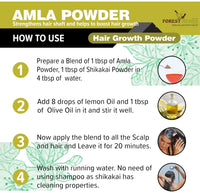 The Forest Herbs Natural Care From Nature Pure Amla Powder For Hair Growth (250 Grams) | Ideal for Hair, Eating, Drinking & Skin