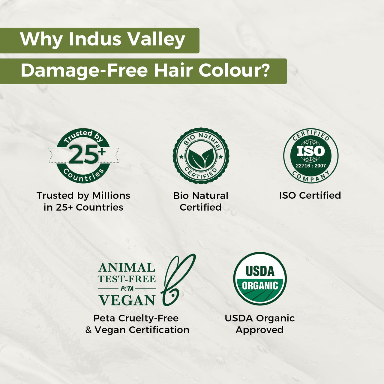 INDUS VALLEY Damage Free Natural Gel Hair Colour for Women | Ammonia & PPD Free Organic Hair Colour with 100% Grey Coverage, Long Lasting Conditioning Hair Color | Dark Brown 3.00, 220 ml - Pack of 3