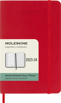 Moleskine Classic 18 Month 2023-2024 Weekly Planner, Soft Cover, Pocket (3.5