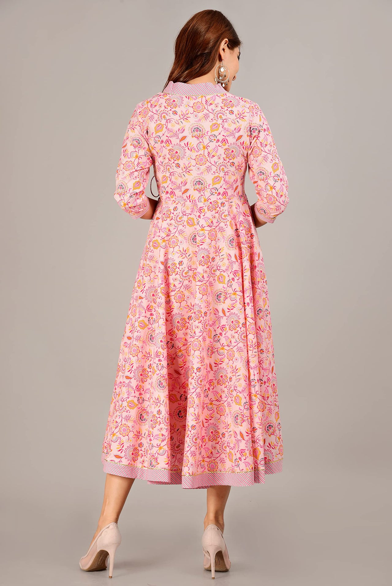 COTLAND Fashions Jaipuri Cotton Printed Angrakha/Angarkha/Front-Open Kurti for Women