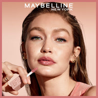 Maybelline New York Smooth And Non-sticky Lifter Gloss - Petal | Tinted Lip Gloss With Hyaluronic Acid for Hydrated & Plump Lips | Non-Sticky application | Long-lasting Fuller & Lifted Look | 5.4ml